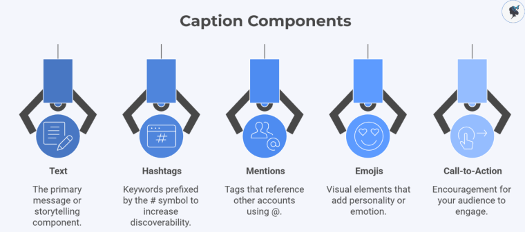 infograph: Caption components
