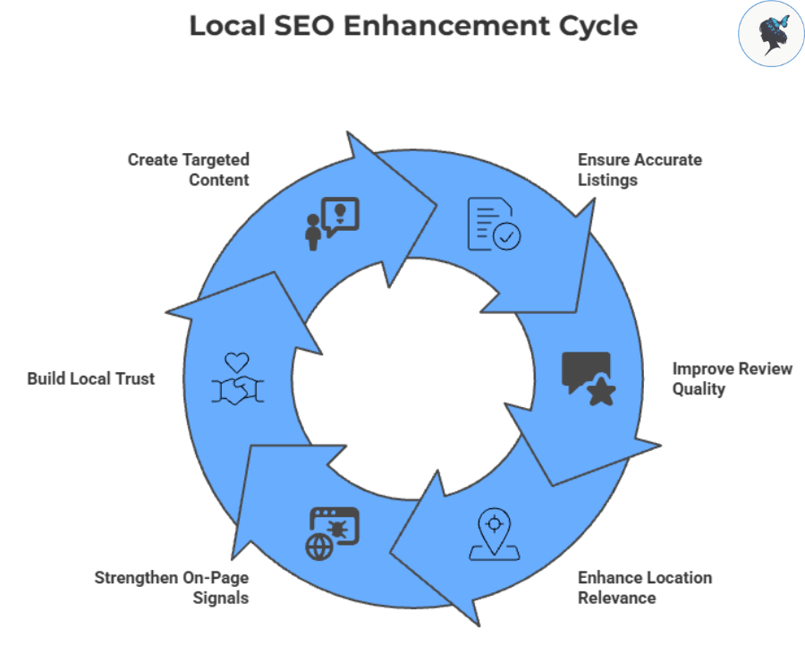 infograph: Local SEO enhancement cycle