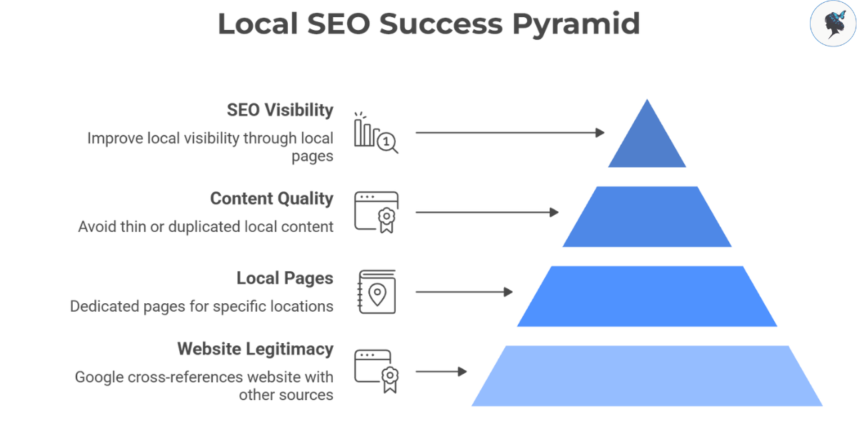 infograph: Local SEO success pyramid