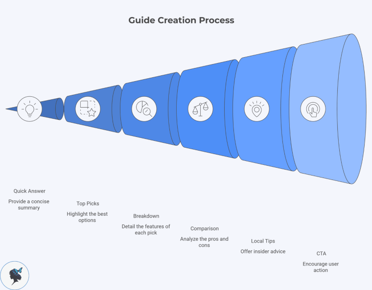 infograph: Guide creation process