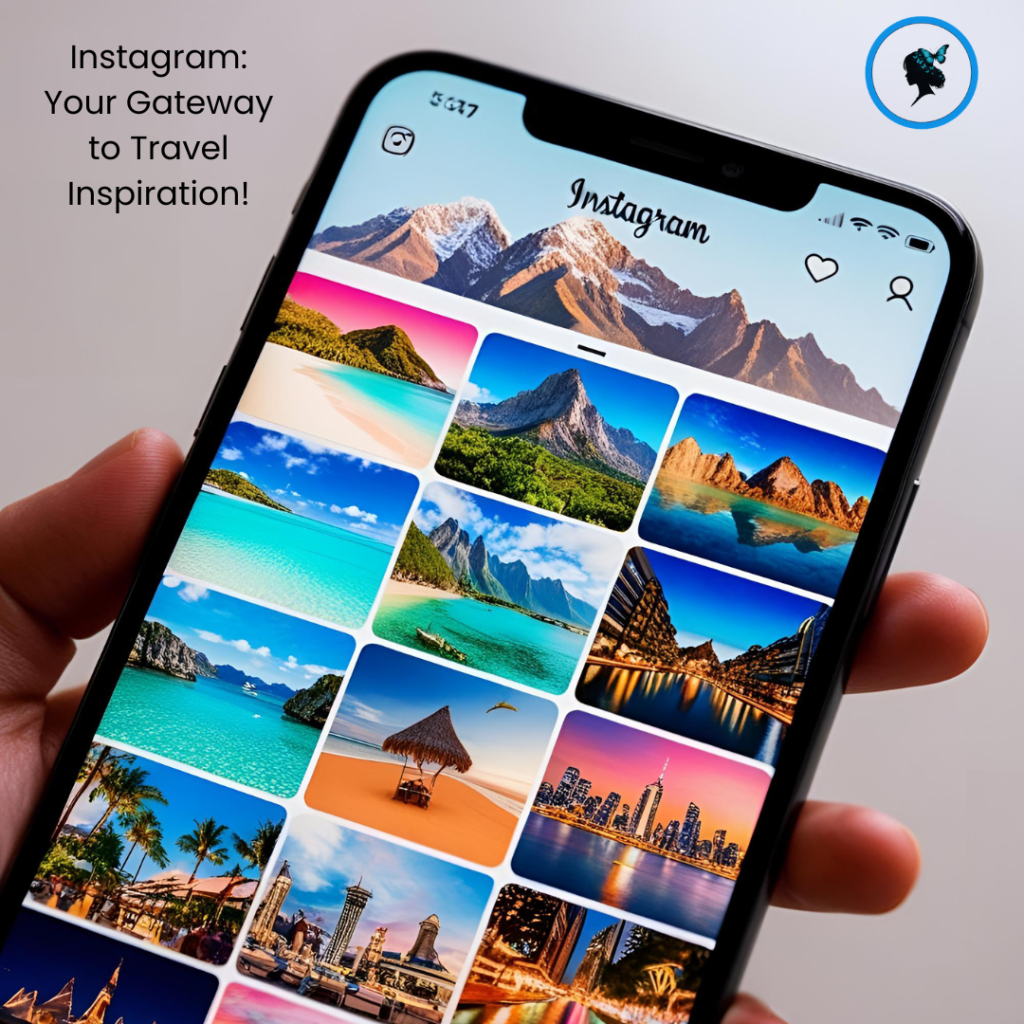 Image of several destinations on someone's phone.