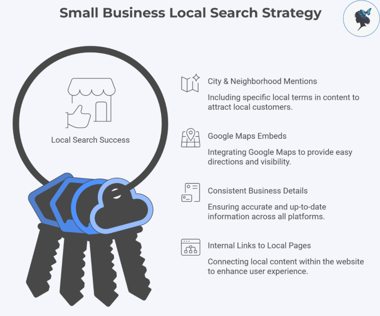 infograph: Small business local search strategy
