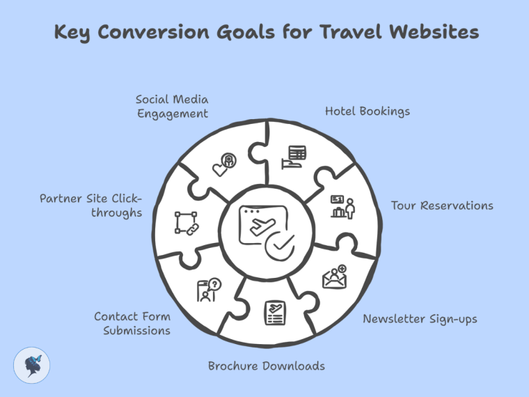 Infograph: Key conversion goals for travel websites