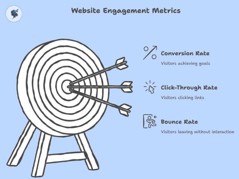 Infograph: Website engagement metrics