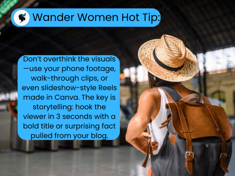 Wander Women Hot Tip: Don't overthink visuals.