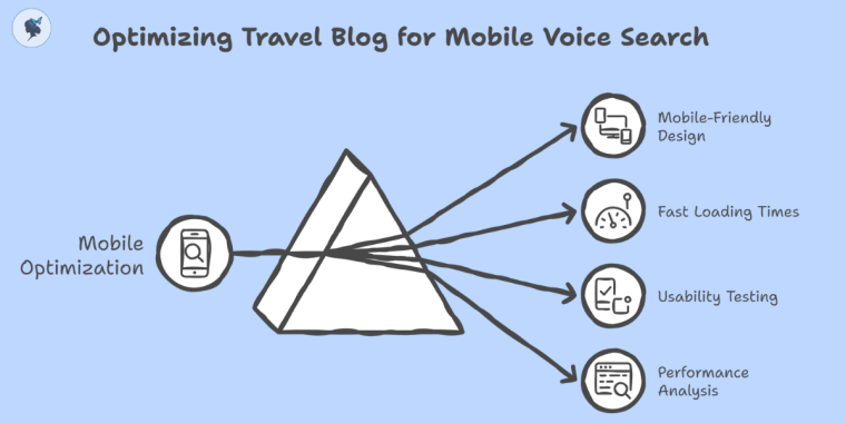infograph: Optimizing travel blog for mobile voice search