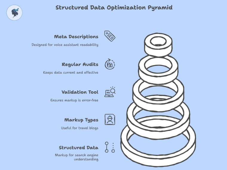 infograph: Structured data optimization pyramid