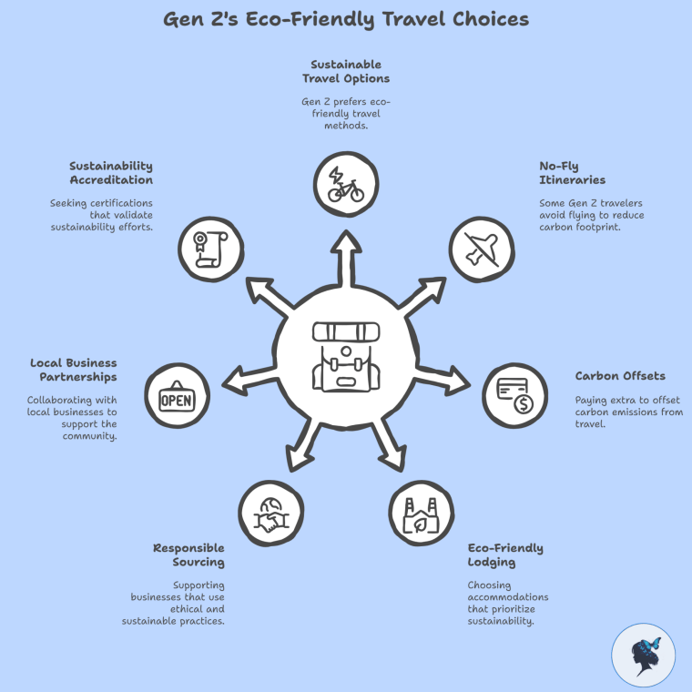Infograph: Gen Z's eco-friendly travel choices