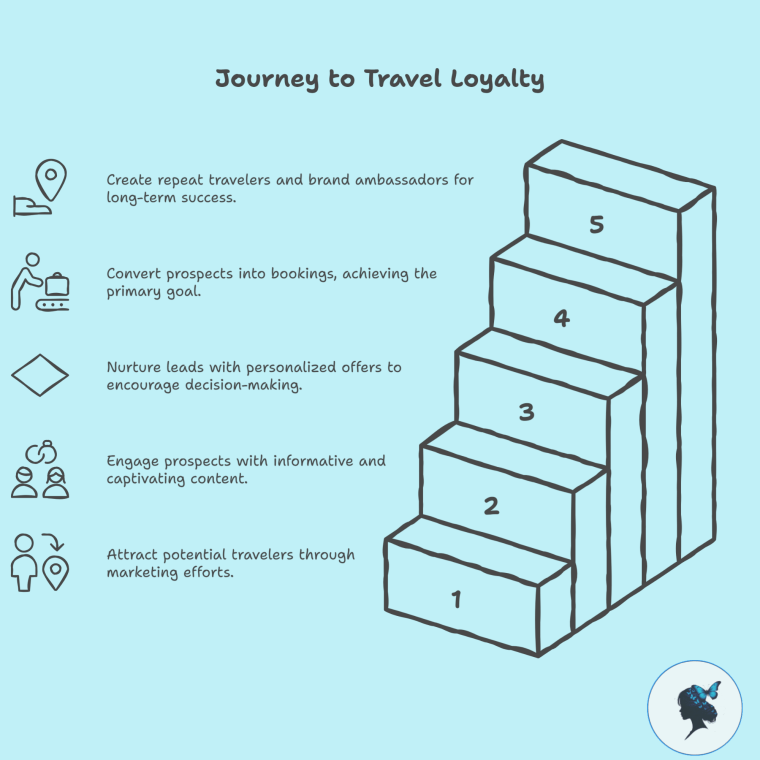infograph: Journey to traveler loyalty.