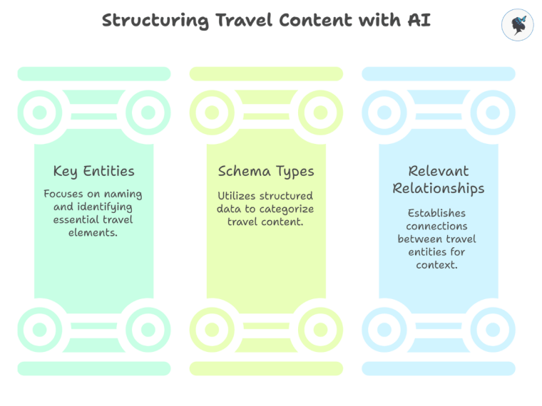 Infograph: Structuring travel content with AI.