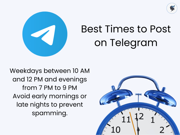 Infograph: Best Times to Post on Telegram