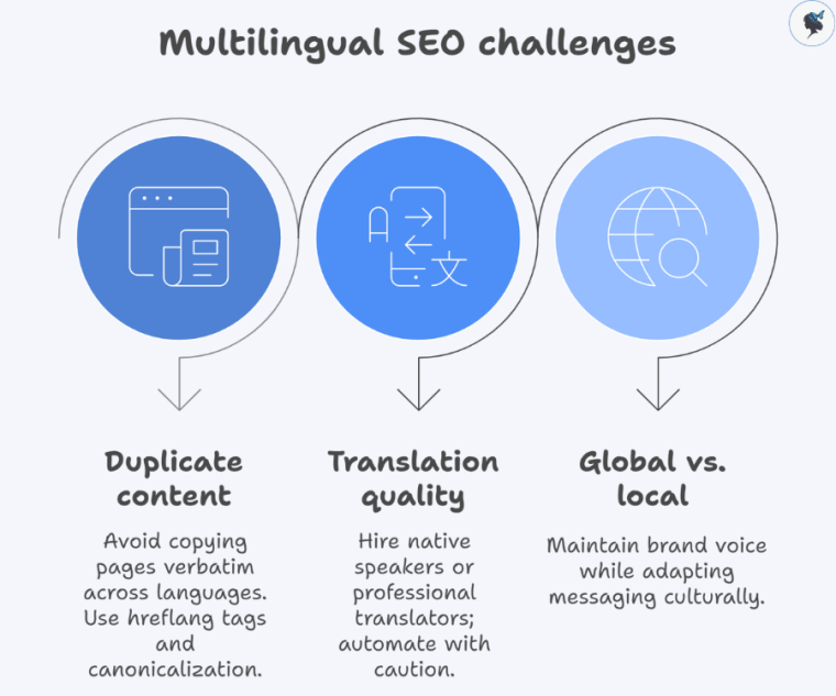 infograph: Multilingual SEO challenges
