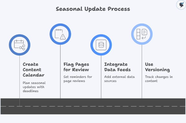infograph: Seasonal update process