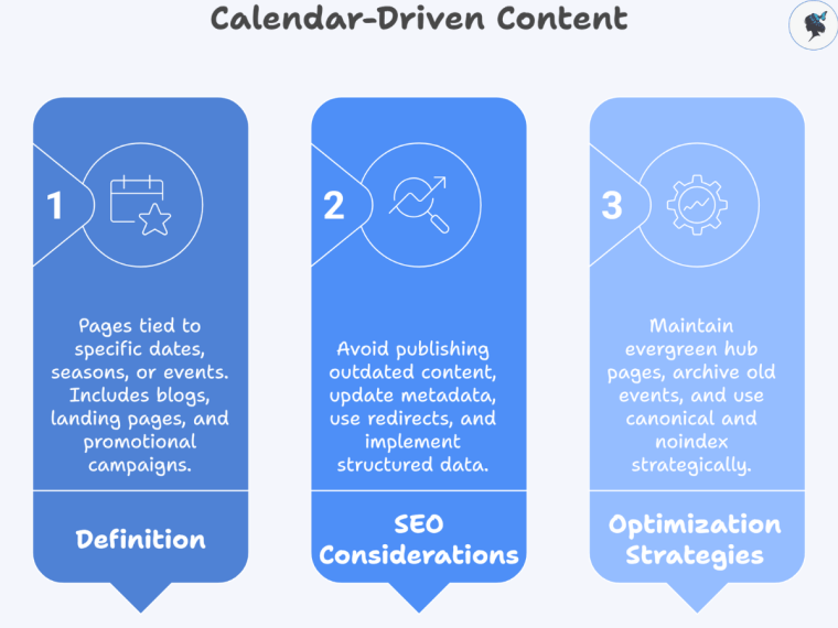 infograph: Calendar-driven content