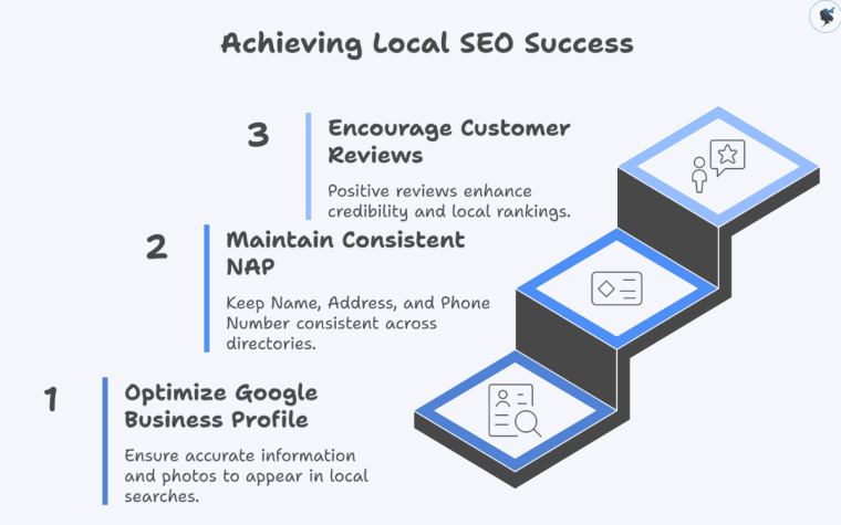 infograph: Achieving local SEO success