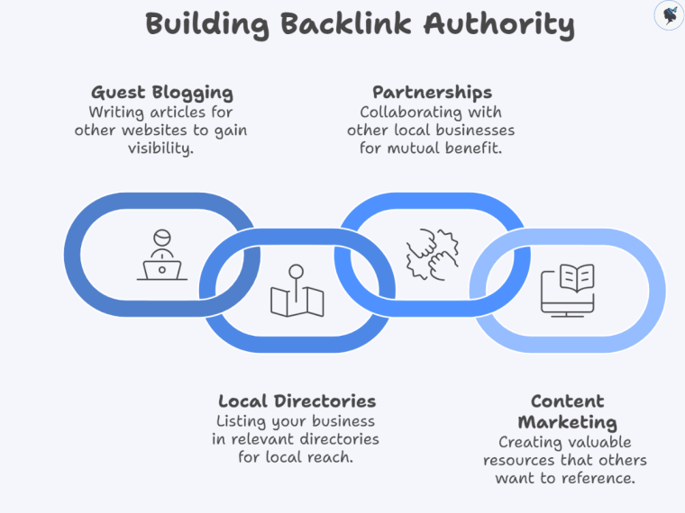 infograph: Building backlink authority