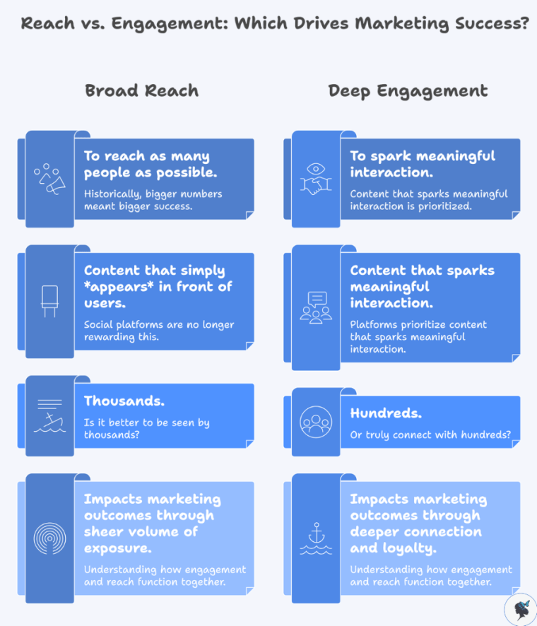 infograph: Reach vs engagement: which drives marketing success?