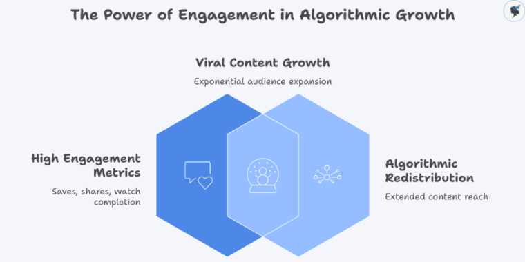 infograph: The power of engagement in algorithmic growth