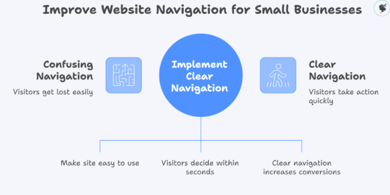 Infograph: Improve website navigation for small businesses