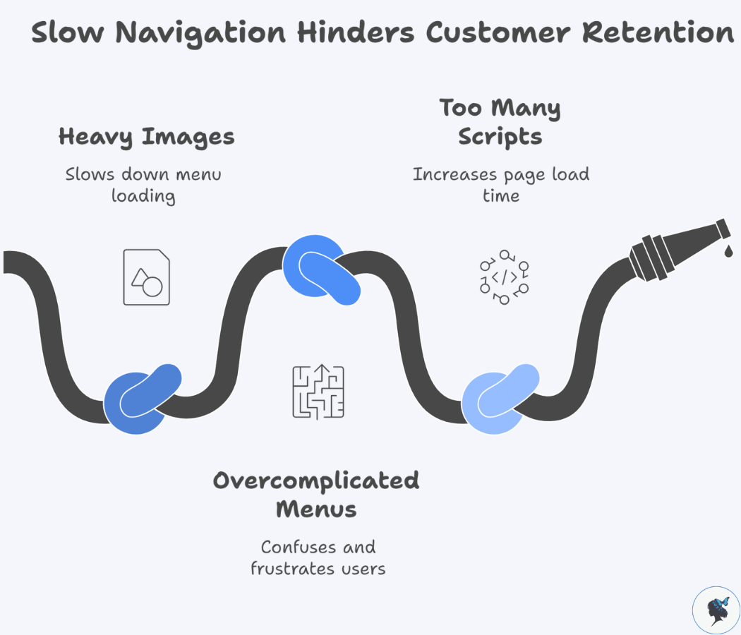 infograph: Slow navigation hinders customer retention