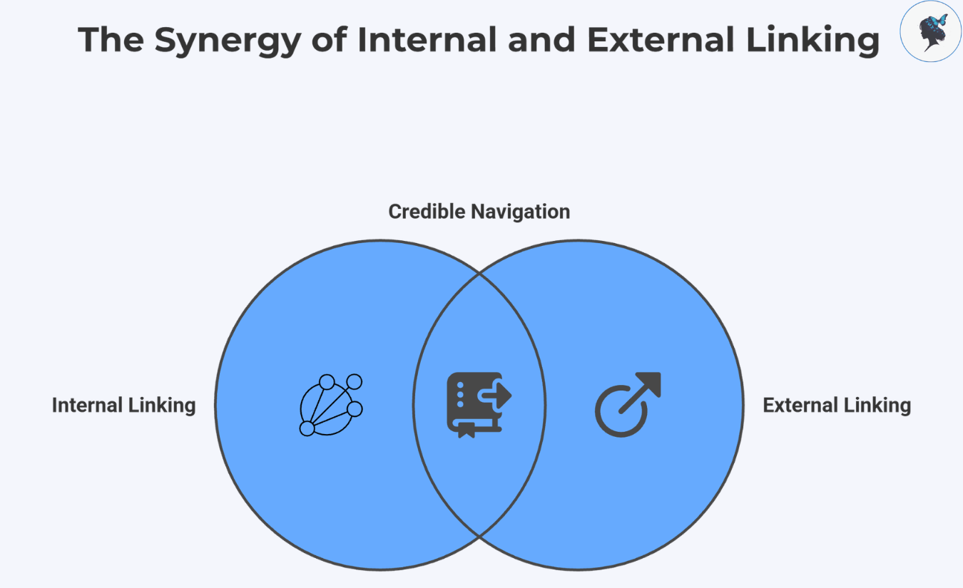 infograph: The synergy of internal and external linking