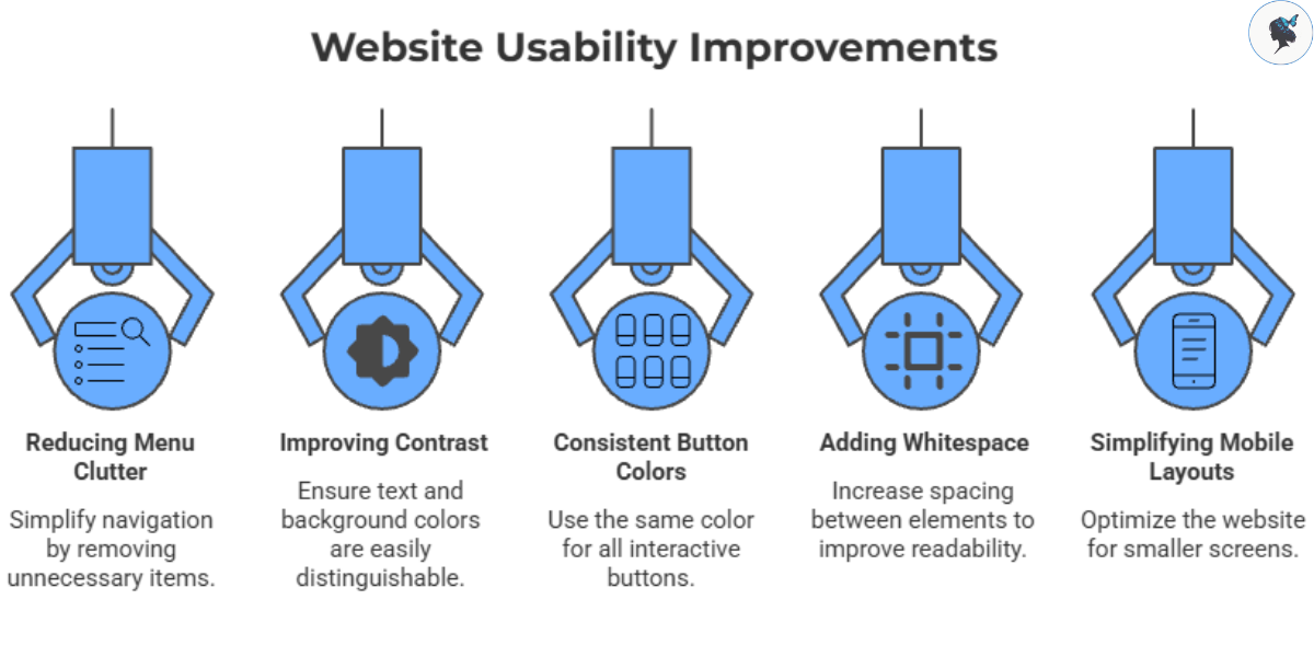 infograph: Website usability improvements