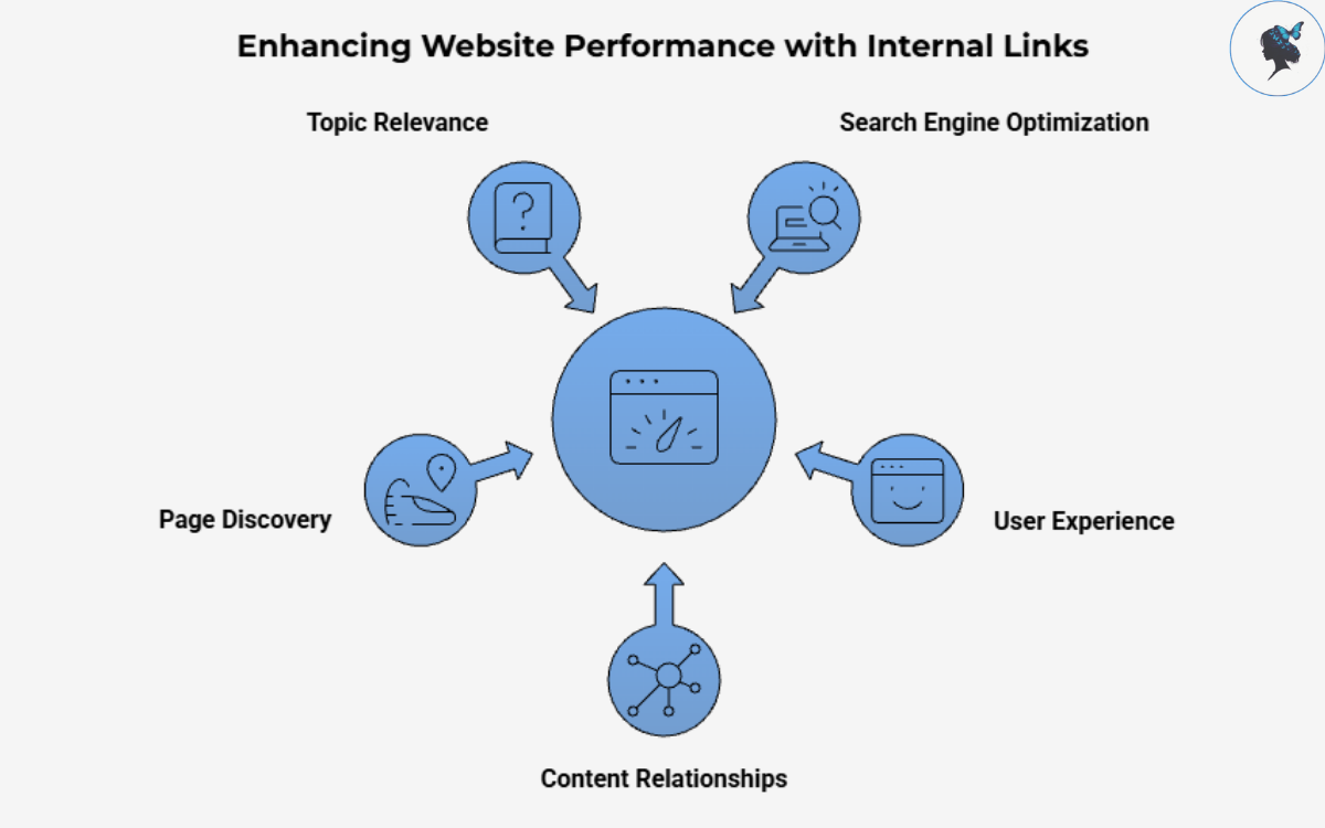 infograph: Enhancing website performance with internal links